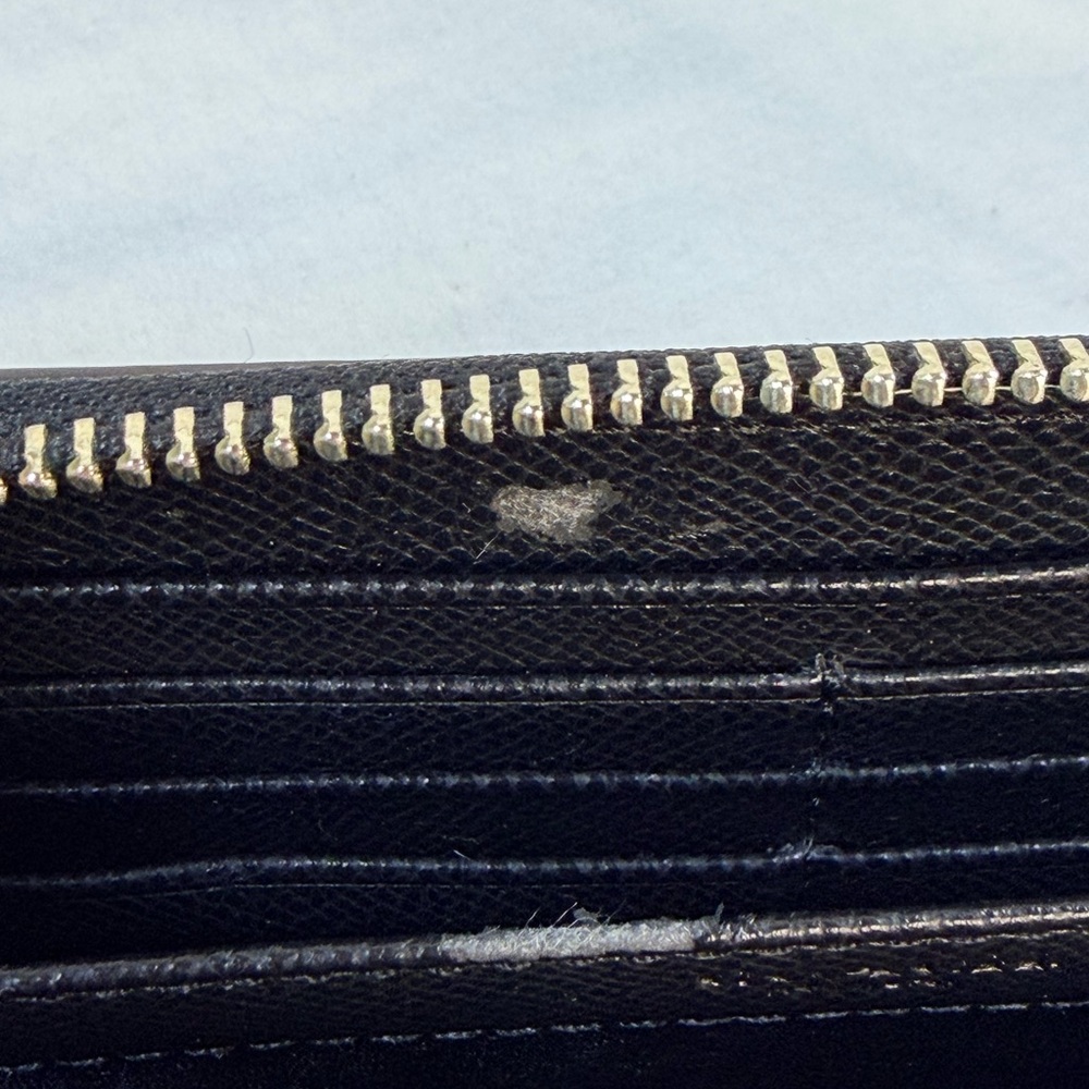 Coach Blue and Black Animal Leopard Print Wallet - Picture 10 of 11